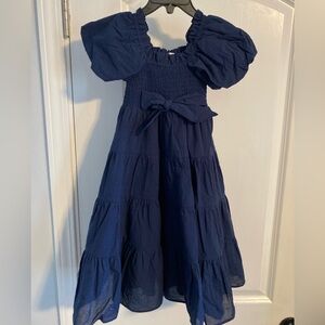 a Loves a Elegant Navy Toddler Dress